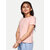 Rad prix Girls Salmon-pink Solid T-shirt