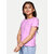 Rad prix Girls Violet Solid T-shirt