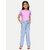 Rad prix Girls Violet Solid T-shirt
