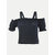 Rad prix Girls Navy-blue Off-shoulder Blouse