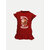 Rad prix Teen Girls Red Graphic Printed T-shirt