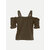 Rad prix Girls Brown Off-shoulder Blouse
