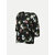 Rad prix Teen Girls Black Floral All Over printed Bluse