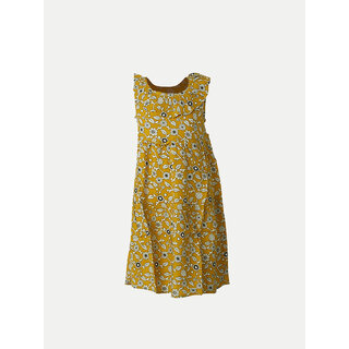                       Yellow Floral Dress                                              