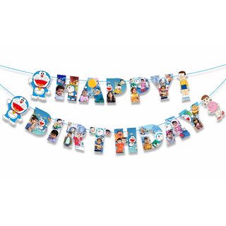                       Doraemon Happy Birthday Banner(Customized/personalized)                                              