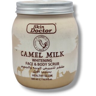                       Skin Doctor Camel Milk Whitening Face and Body Scrub 500ml                                              