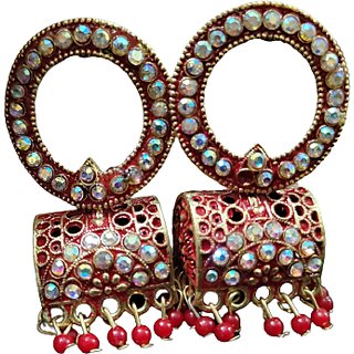                       Stylish, Designer, Party Wear Jhumka Jhumki Earrings Silver, Alloy Jhumki Earring                                              