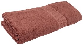 Home Berry Cotton Bath Towel 500 GSM Coral Color (70 x 140 CM) Set of 1