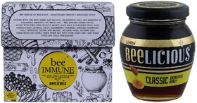 Beelicious Bee Immune by Beelicious (80g) And Classic Eucalyptus Honey (250g), Pack of 2 Combo