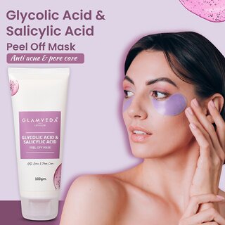                       Glamveda Glycolic acid  Salicylic acid peel off mask                                              