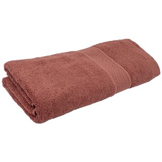                       Home Berry Cotton Bath Towel 500 GSM Coral Color (70 x 140 CM) Set of 1                                              