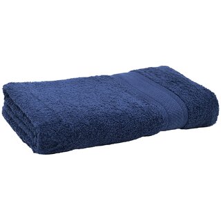 Home Berry Cotton Bath Towel 500 GSM Blue Color (70 x 140 CM) Set of 1