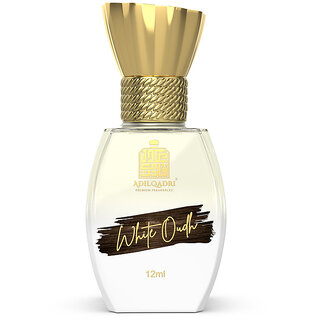                       Adilqadri White Oudh  Strong Masculine Non Alcoholic Roll-On Attar Perfume  For Unisex (12 ML)                                              
