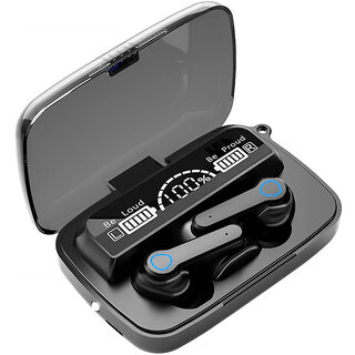 Wox Max19 Airbuds In Ear Bluetooth Earphone 5 Hours Playback Bluetooth IPX4(Splash Proof) Powerfull Bass -Bluetooth V 5.1 Black
