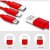 Wox  - Red 3A Multi Pin Cable 1 Meter