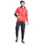 Yellow Tree Mens Polyester Red Tracksuit