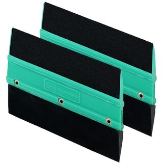                       iota SQZ205M Double Edge Plastic Squeegee for lamination, PPF film applicator tool, Green color pack of 2                                              