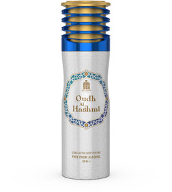 AdilQadri Oudh Al Hashmi  Sweet  Arabic Alcohol Free Deodorant Body Spray For Unisex  200 ML
