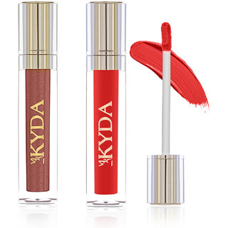                       Liquid  lipstick combo set transfer proof | waterproof(Athlea and Red )                                              
