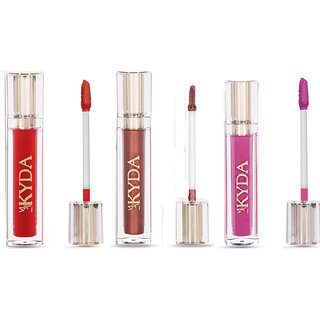                       Combo pack of  Liquid lipstick waterproof long lasting up to 12 hrs                                              