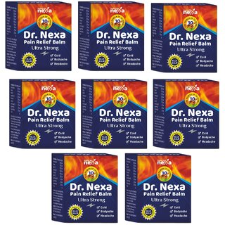                       Dr Nexa Pain Relief Balm 10g (Pack Of 8)                                              