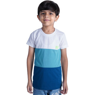                       Kid Kupboard Cotton Boys T-Shirt, Multicolor, Half-Sleeves, Crew Neck, 6-7 Years KIDS5111                                              