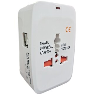                       Universal Travel Adapter Worldwide Travel Adapter with Built in Dual USB Charger Ports (Universal Travel Adapter) (2 USB                                              