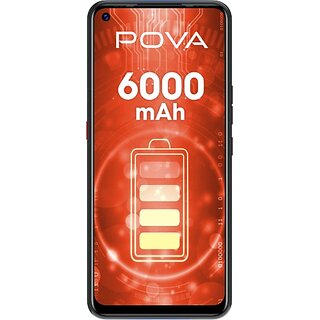                       (Refurbished) Tecno Pova (6 GB RAM, 128 GB Storage, Blue) - Superb Condition, Like New                                              