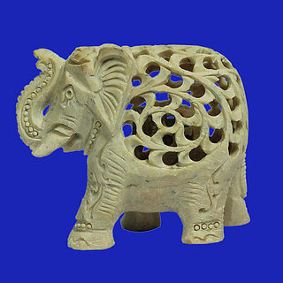                       Stone Carving Home Decorative Elephant                                              