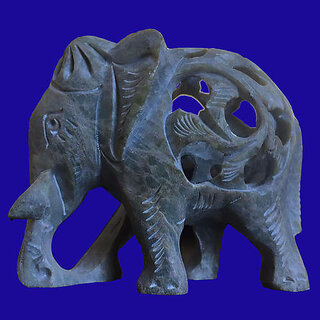                       Soapstone Carving Elephant Statue                                              