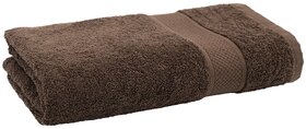 Home Berry Cotton 1 Piece Bath Towel Set, 500 Gsm (Brown)