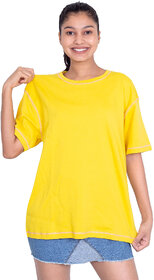 ONE SKY Women's Round Neck Oversized T-Shirt