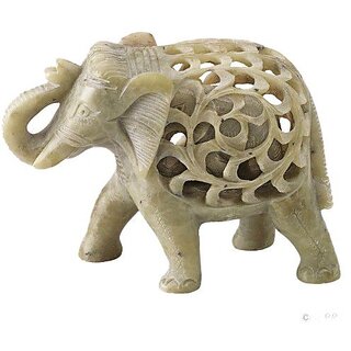                       Soapstone Elephant Sculpture                                              