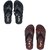 FLIP X Men's Slipper Combo of 2 - Stylish Synthetic Leather Comfort