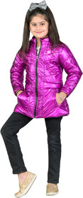Honey Bell Pink Jacket For Girls