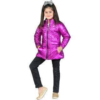                       Honey Bell Pink Jacket For Girls                                              
