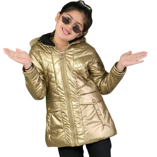                       Honey Bell Gold Jacket For Girls                                              