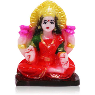                       Aseenaa Polyresin Meditating God Mata Laxmi Idols For Home Dcor, Car Dashboard  Office Dcor (LaxmiJiL1SO1065ML)                                              