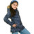 Honey Bell Blue Jacket For Girls