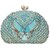 Premium Hand Embroideries Sky Blue Swan Clutches