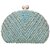 Premium Hand Embroideries Sky Blue Swan Clutches