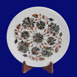                       Handicraft Marble Inlay Plates                                              