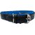 Denim and faux leather Dog Collar  adjustable Neck 12 to 15 inch Belt For Small Dogs Blue and Brown combo pack of 2