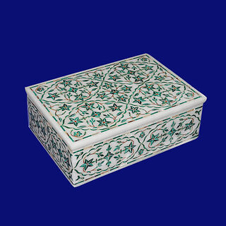                       Trinket Box Marble Inlay Gift Box                                              