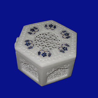                       Makrana Marble Beautiful Stone Box                                              