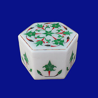 Marble Pietra Dura Jewellery Box