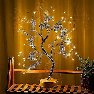                       Bonsai Trees lamp, DIY Artificial Tree Lamp with 72 Leafs LED,Touch Switch,Fairy Light Spirit Powered by USB or Battery                                              