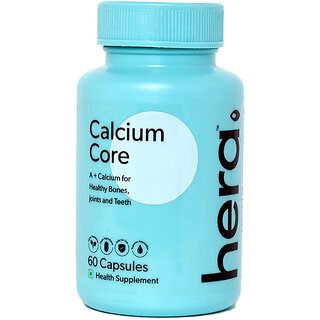 Hera Calcium Core - Mobility, Bones, Joints and Teeth - Calcium and Vitamin D - 60 Capsules