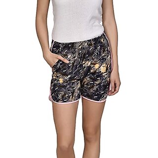                       U-Light Women Printed Shorts | Lounge Shorts | Night Wear Shorts For Daily Use                                              