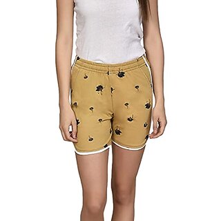                       U-Light Women Printed Shorts | Lounge Shorts | Night Wear Shorts For Daily Use                                              